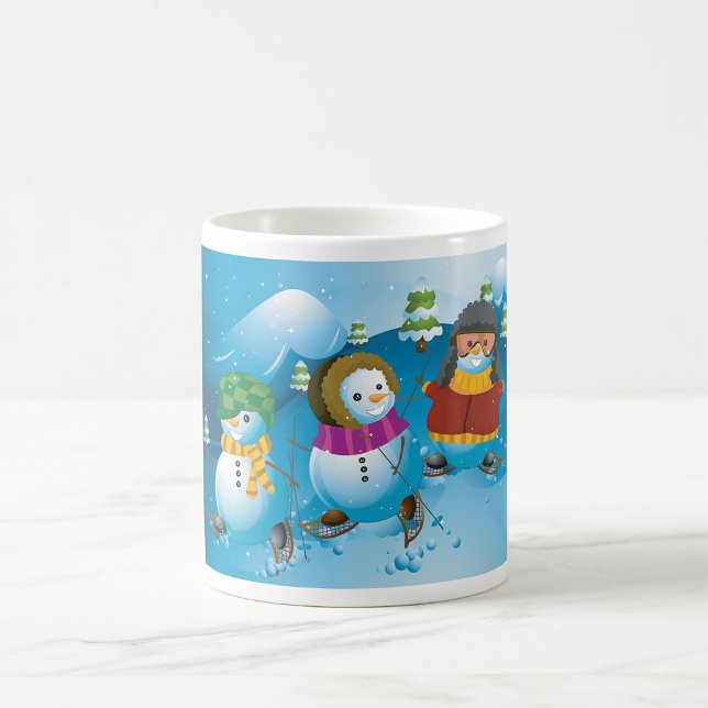 Caneca De Café Três Snowman Mug (Criador carregado)