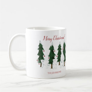 Caneca De Café Três Ursos Polares Feliz Feriado de Natal