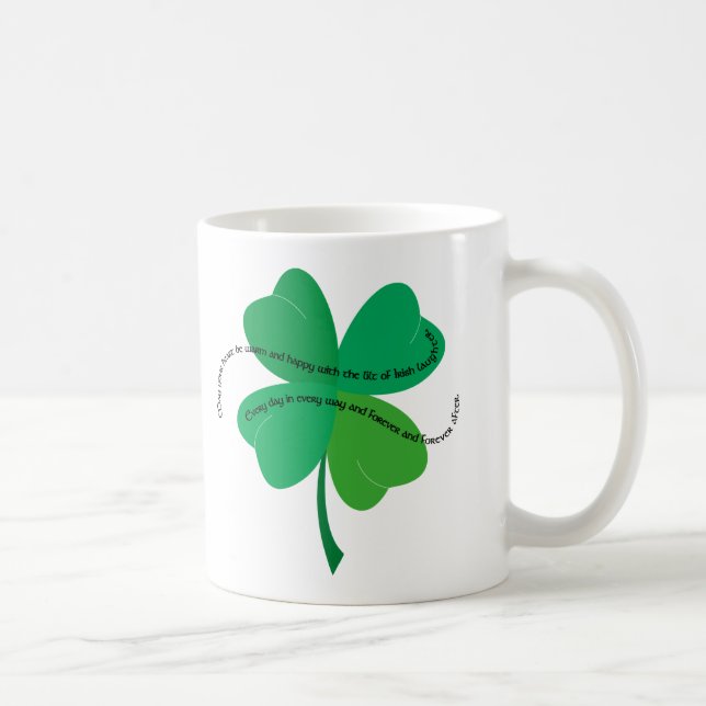 Caneca De Café Trevo com brinde irlandês (Direita)