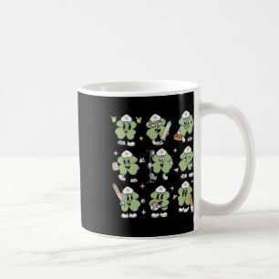 Caneca De Café Trevo da Sorte Enfermeira Engraçada Dia de São Pat