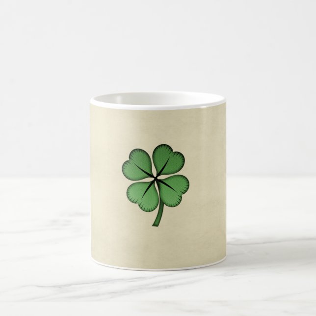 Caneca De Café Trevo da Sorte Irlandês Elegante (Centro)