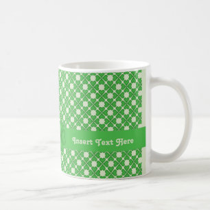 Caneca De Café Trevo de quatro folhas em formato de Corações pers