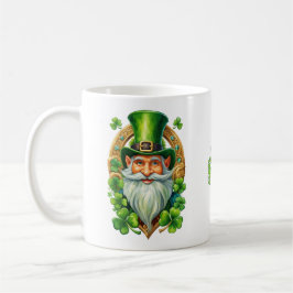 Caneca De Café Trevo e Ferradura de Cavalinho do Leprechaun Irlan