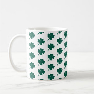 Caneca De Café Trevo Moderno do Dia de São Patrício