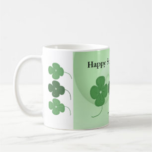 Caneca De Café Trevos de Quatro Folhas Dia de São Patrício