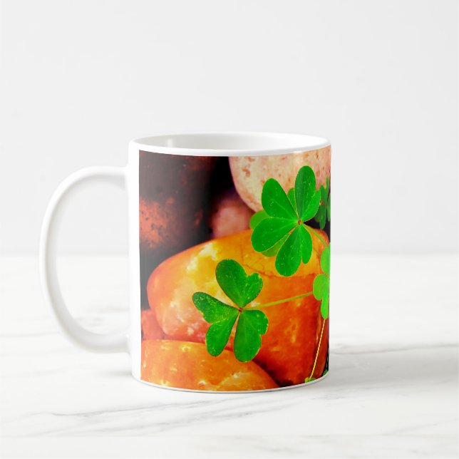 Caneca De Café Trevos e Rochas (Esquerda)