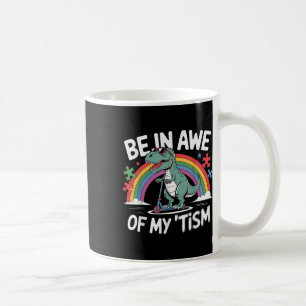 Caneca De Café Trex Dinossaur Autismo Sensibilização Esteja Ao Me