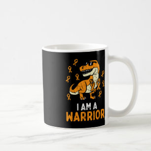 Caneca De Café Trex Orange Ribbon Im Um Guerreiro Sensibilização