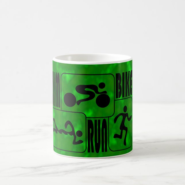 Caneca De Café TRI design funcionado dos quadrados PRETOS da (Centro)