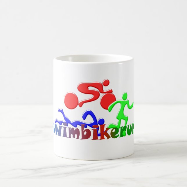 Caneca De Café TRI figuras design da COR do funcionamento da (Centro)