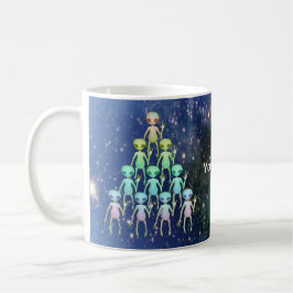 Caneca De Café Triângulo Alien