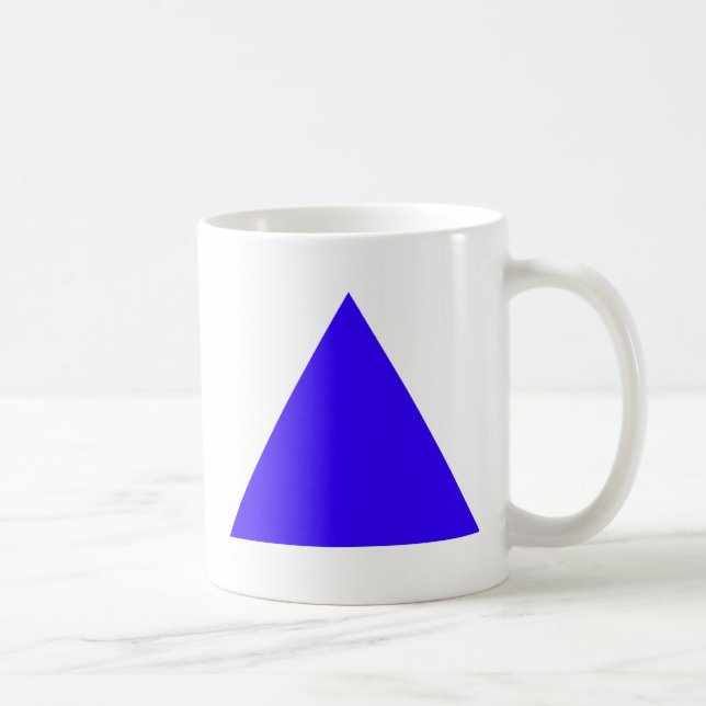 Caneca De Café Triângulo Azul Trans Os Presentes Do Zazzle MUSEUM (Direita)