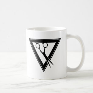 Caneca De Café triângulo com tesoura capilar