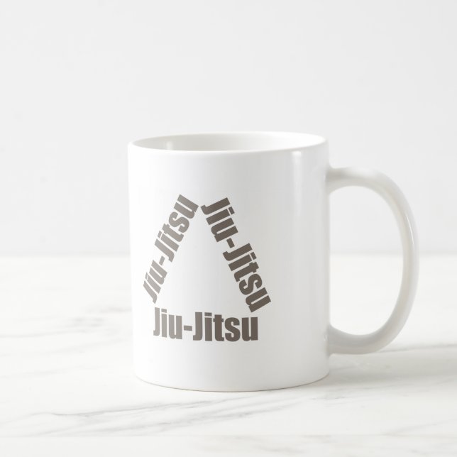 Caneca De Café Triângulo de Jiu-Jitsu (Direita)