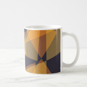 Caneca De Café Triângulos geométricos, legal, na moda, modernos
