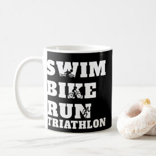 Caneca De Café Triathlon Natação, Bike, Corrida, presente de atle