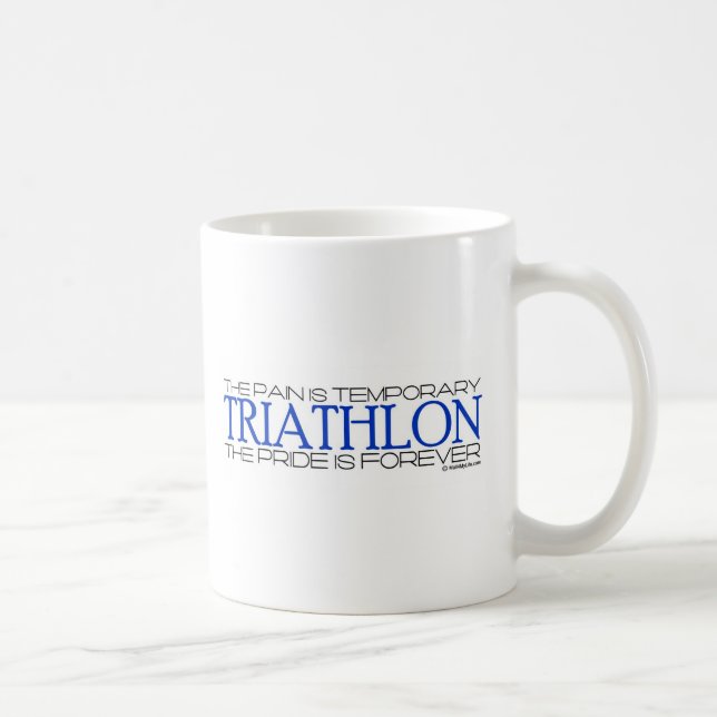 Caneca De Café Triathlon - o orgulho é Forever (Direita)