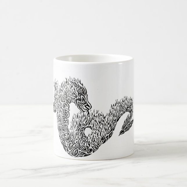 Caneca De Café tribal dragão (Centro)
