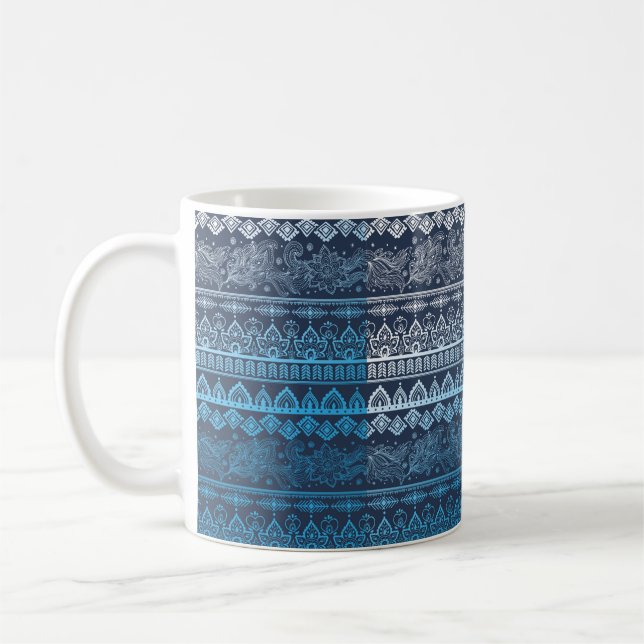 Caneca De Café Tribal sem descontinuidades  (Esquerda)
