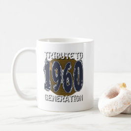 Caneca De Café Tribute to 1960 generation anniversaire
