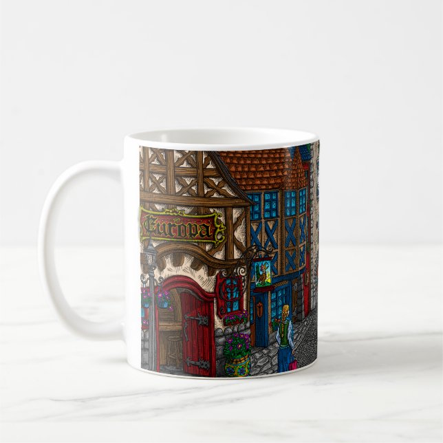 Caneca De Café Tributo À Europa - Café De Cores (Esquerda)