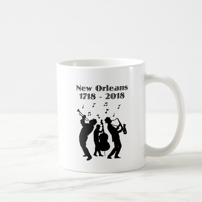 Caneca De Café Tricentenário histórico de Nova Orleans (Direita)