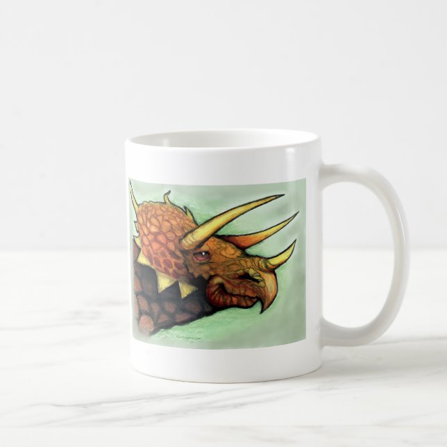 Caneca De Café Tricerátops (Direita)
