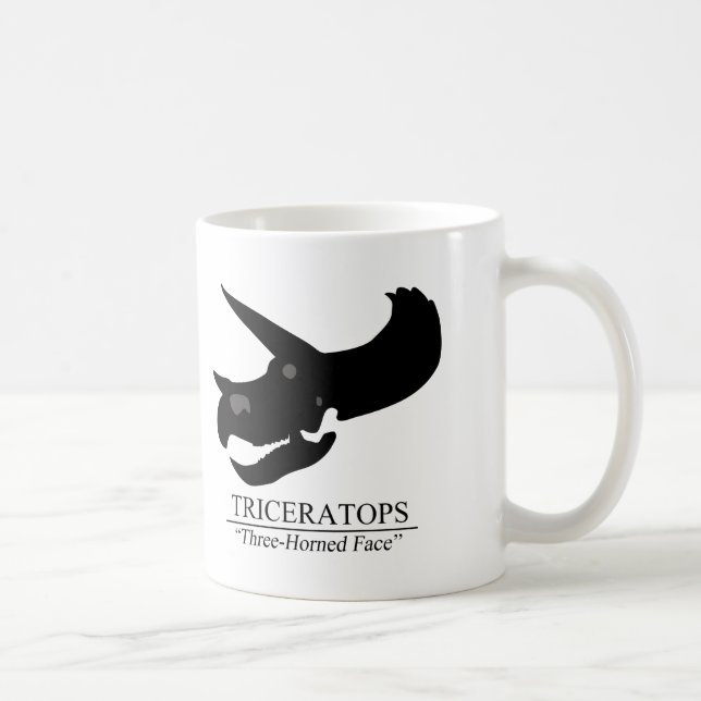 Caneca De Café Triceratops Skull (Direita)