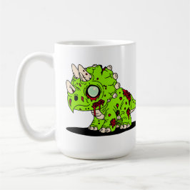Caneca De Café Triceratops Zumbi