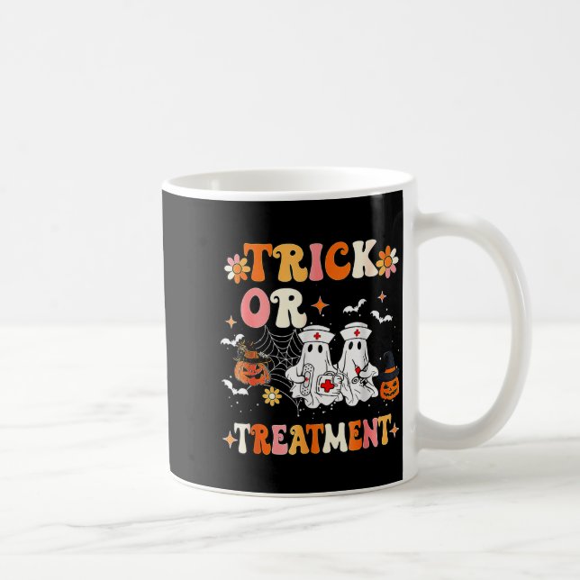 Caneca De Café Trick Or Halloween Radiation Oncology Rad Therapy  (Direita)