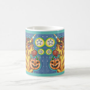 CANECA DE CAFÉ TRICK OU TRATAR À BOMBA, ZEBRA, COTE HALLOWEEN