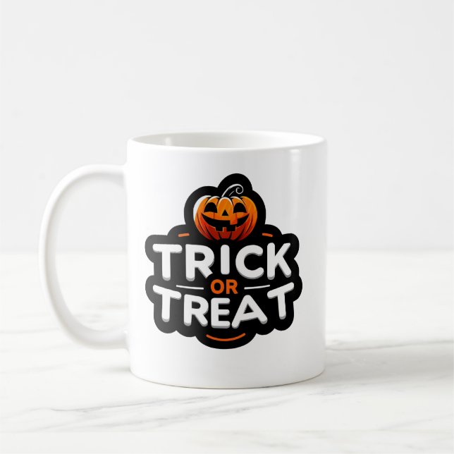 Caneca De Café Trick ou Tratar Mug (Esquerda)