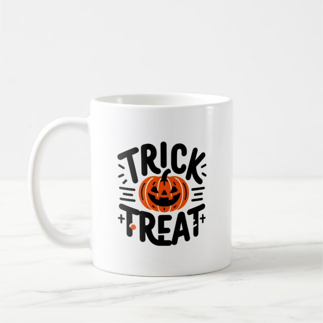 Caneca De Café Trick ou Tratar Mug (Esquerda)