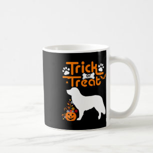 Caneca De Café Trick Ou Tratar O Cachorro De Retriever Com Tolerâ