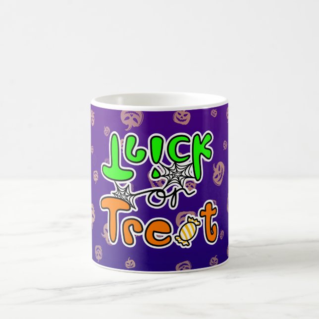 Caneca De Café Trick ou Treat no Halloween (Centro)