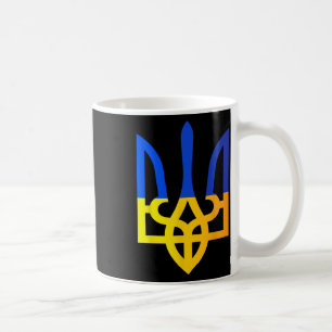 Caneca De Café Tridente da Ucrânia Símbolo Nacional Bandeira Ucra