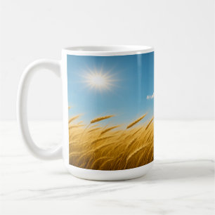 Caneca De Café Trigo de Verão e Céu Azul