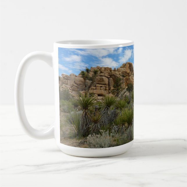 Caneca De Café Trilha Barker Dam Loop no Parque Nacional Joshua T (Esquerda)