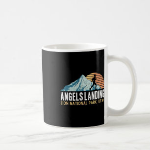 Caneca De Café Trilha de caminhada Angels Landing Vintage Zion Na