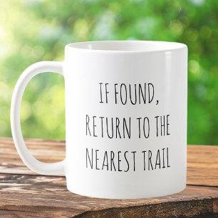 Caneca De Café Trilha de caminhada engraçada e rústica Piadas Cit
