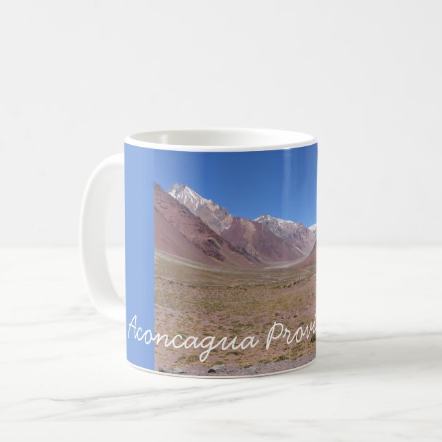 Caneca De Café Trilha para a Montanha Aconcagua, Argentina (Frente Esquerda)
