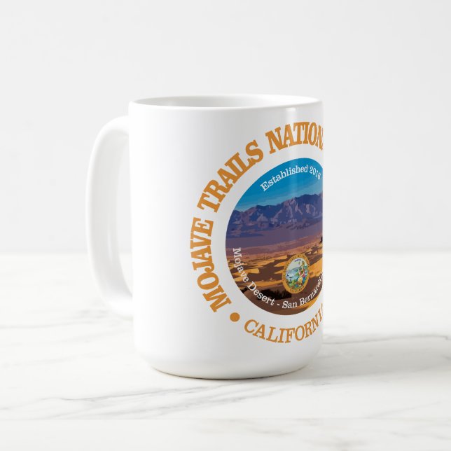 Caneca De Café Trilhos de Mojave (NM) (Frente Esquerda)