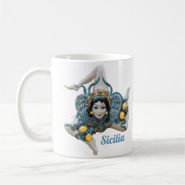 Caneca De Café Trinacria da Sicília símbolo de três pernas Sicíli