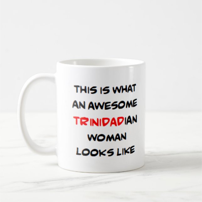 Caneca De Café trinidadian woman, awesome (Esquerda)