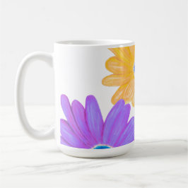 Caneca De Café Trio de Alegria: Floral Brilhante