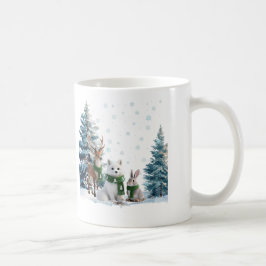 Caneca De Café Trio de Animais Silvestres de Inverno Raposa Ártic