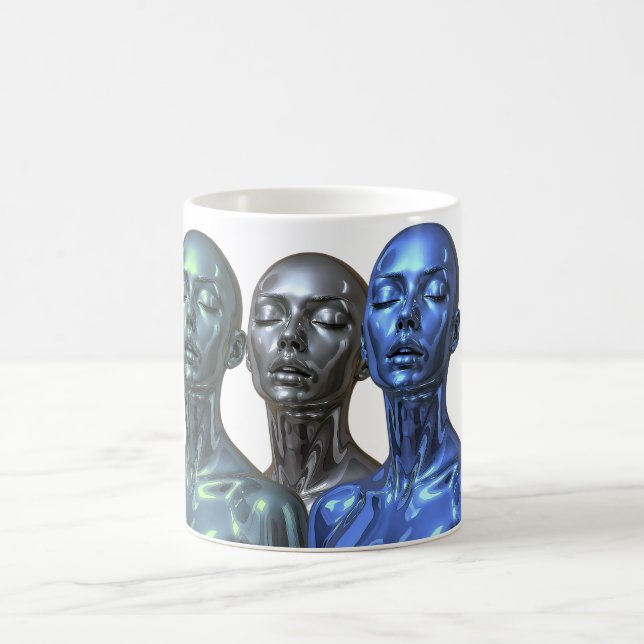 Caneca De Café Trío de Beleza Futurista (Centro)