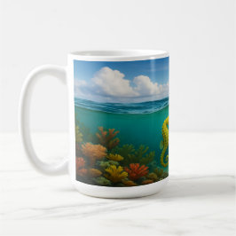 Caneca De Café Trio de Cavalo no Coral Reef