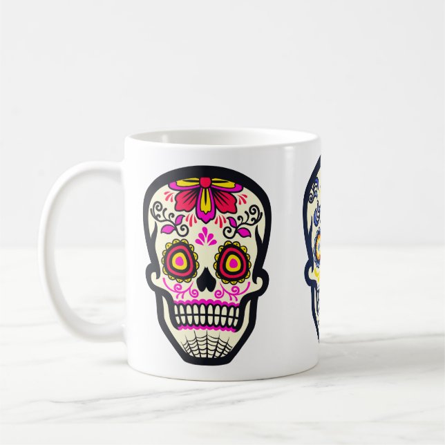 Caneca De Café Trío de Caveira Açucarada (Esquerda)