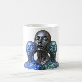 Caneca De Café Trío de Mulheres do Futuro